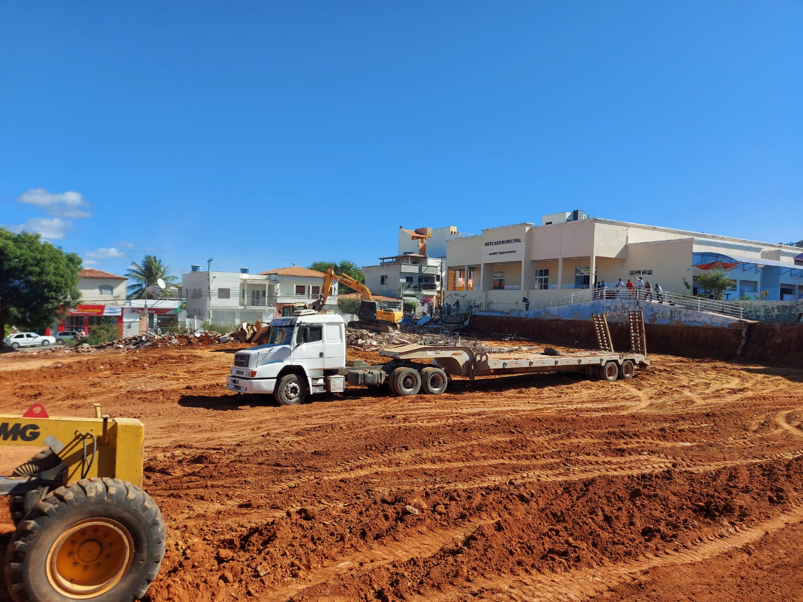 demolição da antiga Praça Genebaldo Correia